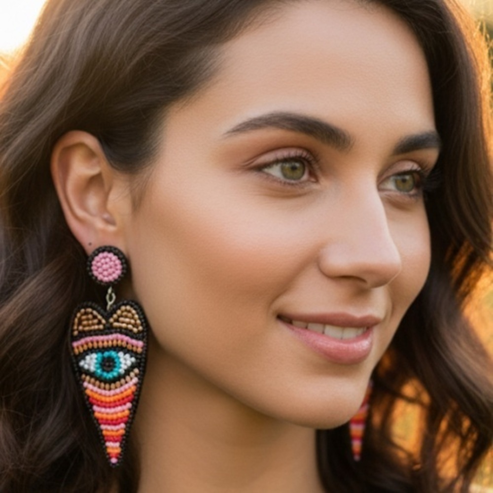 ✨NEW Colorful Beaded Statement Earrings